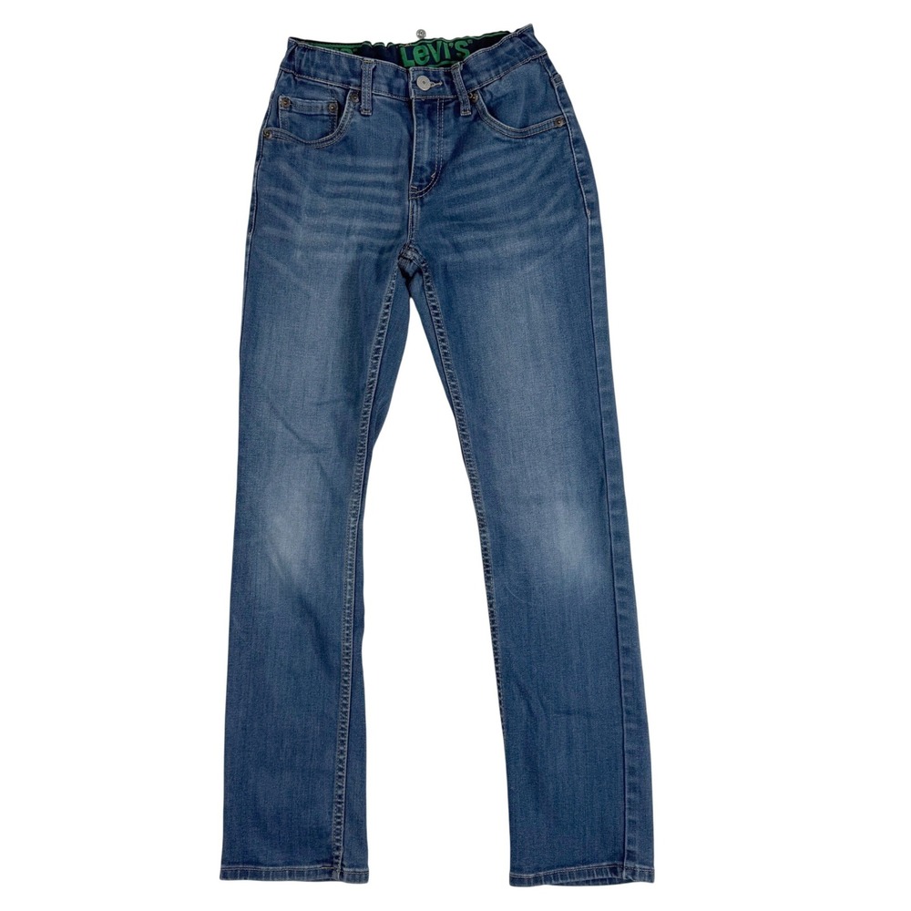 Levi's 511 Slim Fit Jeans Boys Size 14 Reg‎ Blue Adjustable Waist Denim Pants